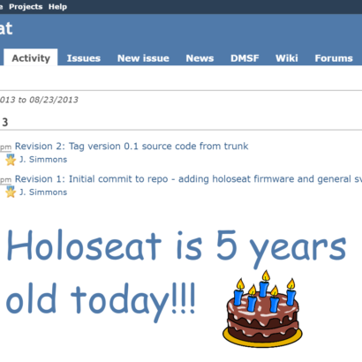 Holoseat is 5 years old today